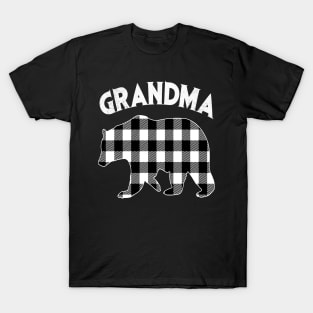 Black And White Grandma Bear T-Shirt